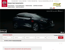 Tablet Screenshot of nissansoniautomotriz.com.mx
